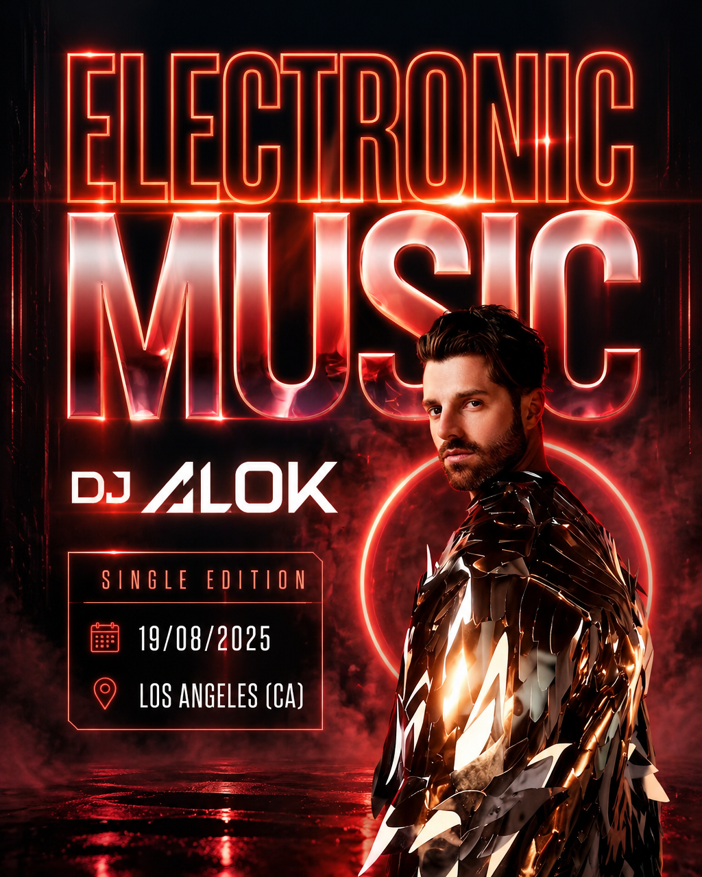 AI-generated DJ banner example