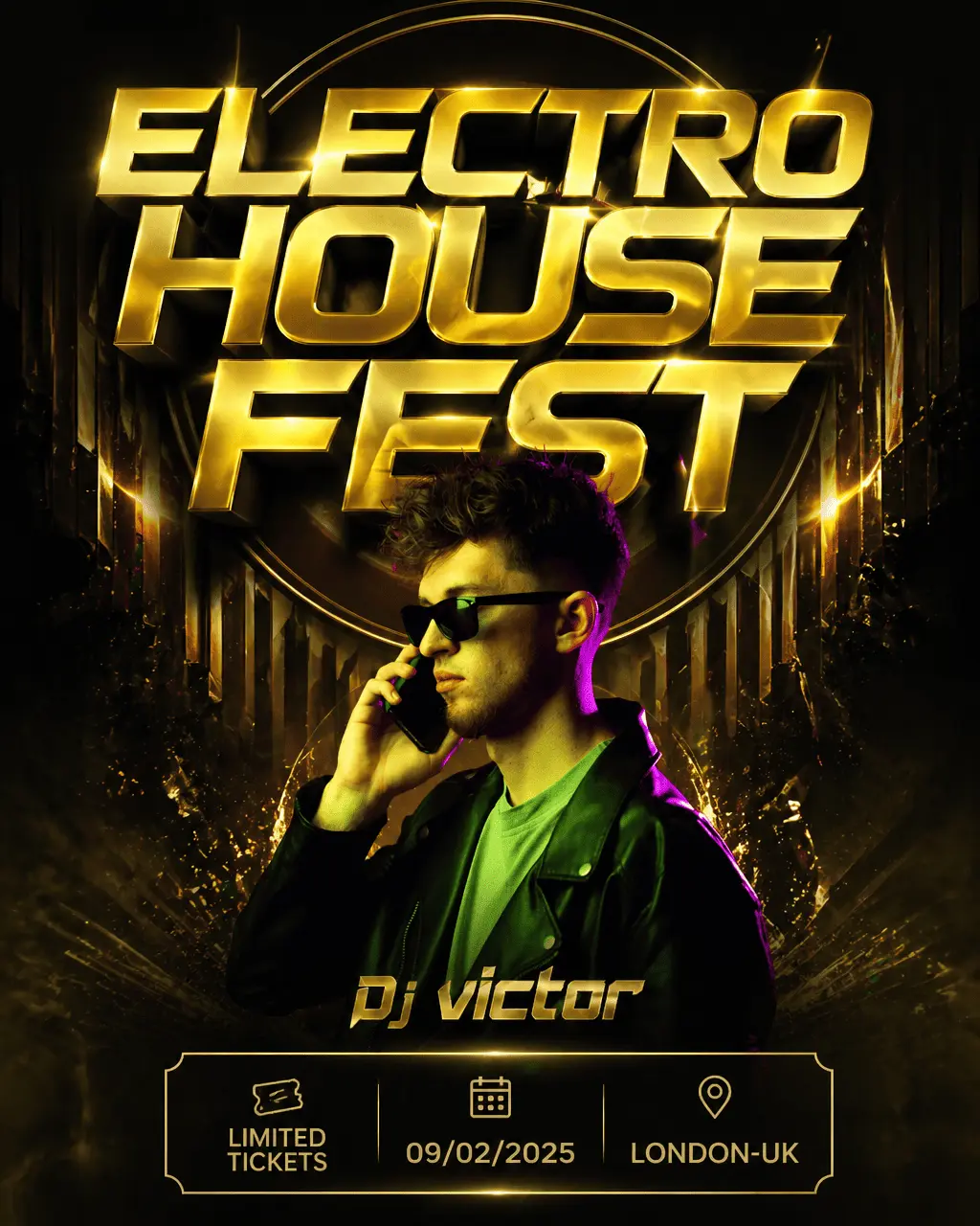 AI-generated DJ banner example