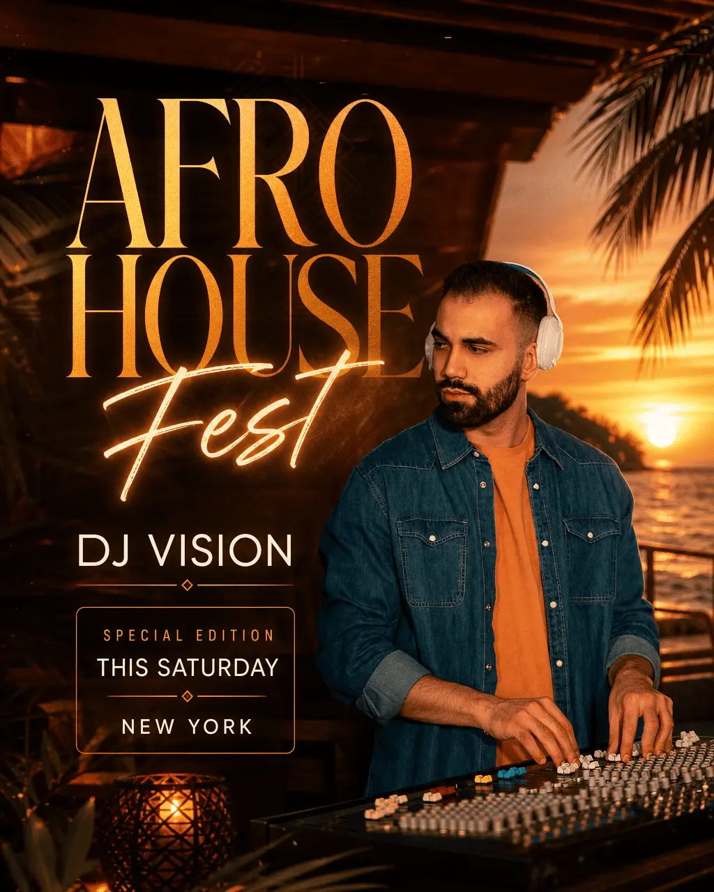 AI-generated DJ banner example